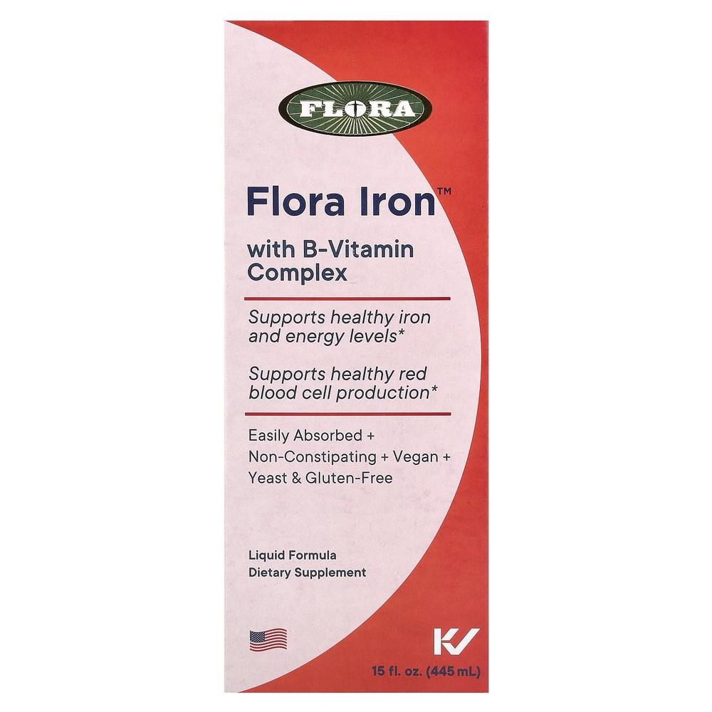 Flora Vitamin B Complex Iron 445ml 5 pcs 443.603ml