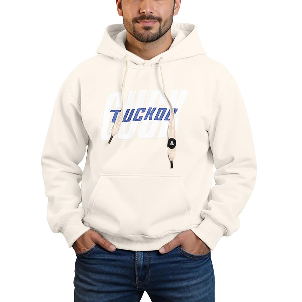 Men's Hooded Sweatshirt, Contrasting Color Sweatshirt, Sports   Casual Jacket