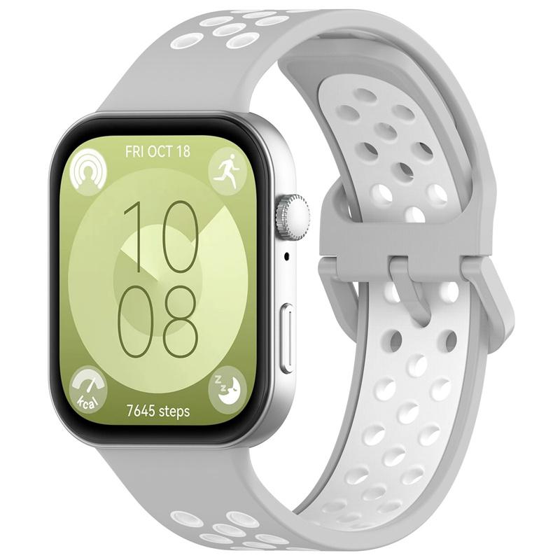 Silikon für Huawei Watch Fit 3 Armband Zubehör Sprot atmungsaktiv Ersatzband Correa Armband für Huawei Watch fit3 Band