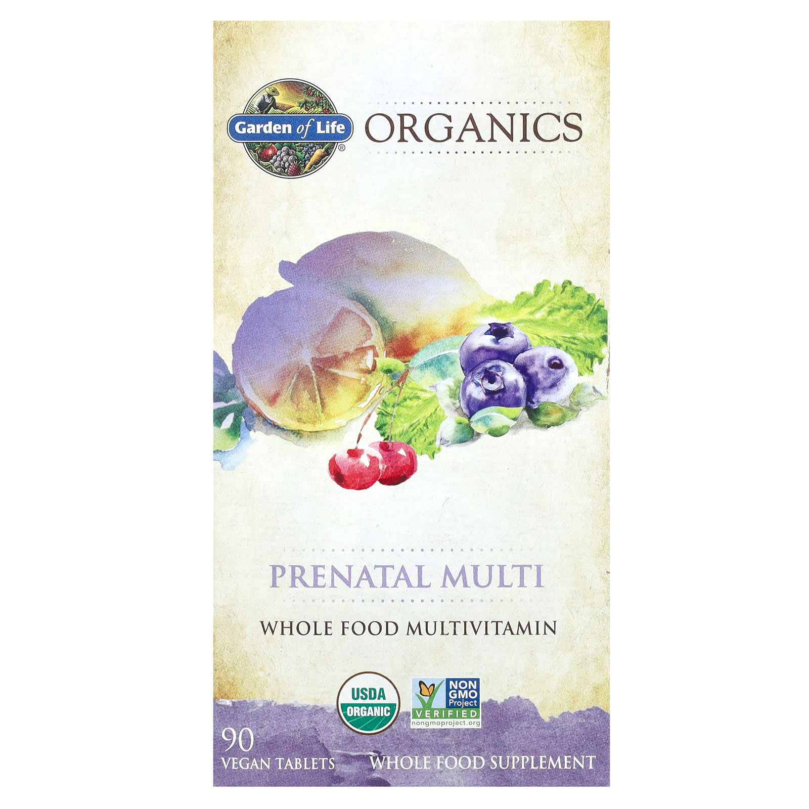 

Organic, Prenatal Multi, Vegan Tablets, 90 Tablets