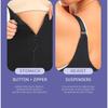 Adjustable Wide Strap Front Zipper Tummy Control Hip Enhancer Lace Slim Body Shaper
