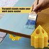 10-50PCS Pyramid Triangle Paint Support Non-slip Plastic Pad Durable Woodworking Painting Board Stand for DIY Spraying Tools