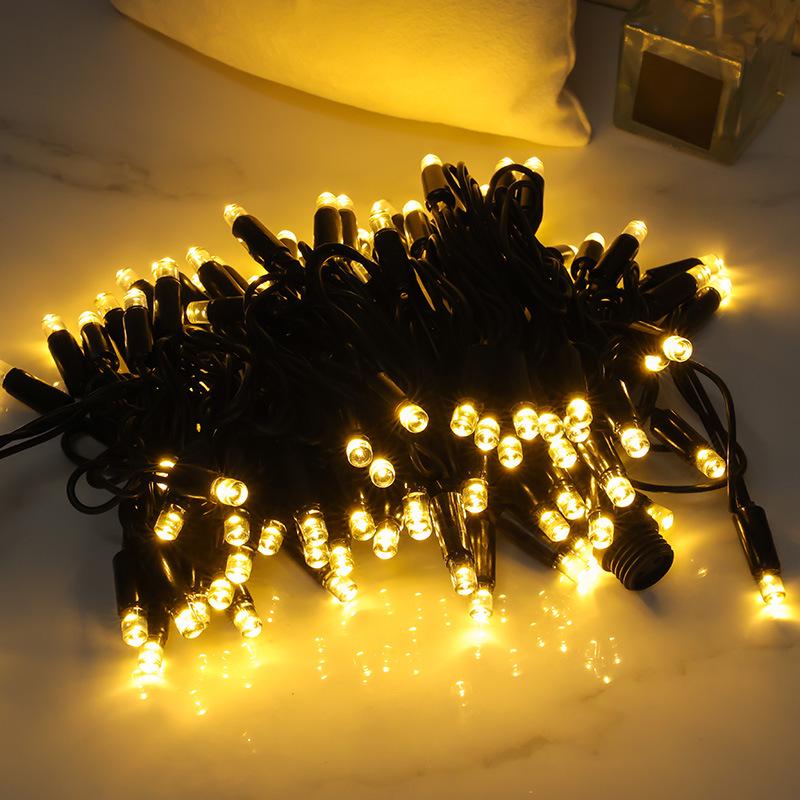 

Waterproof LED Bubble String Lights - Durable Rubber Wire for Outdoor Decor 8m 100 Lights