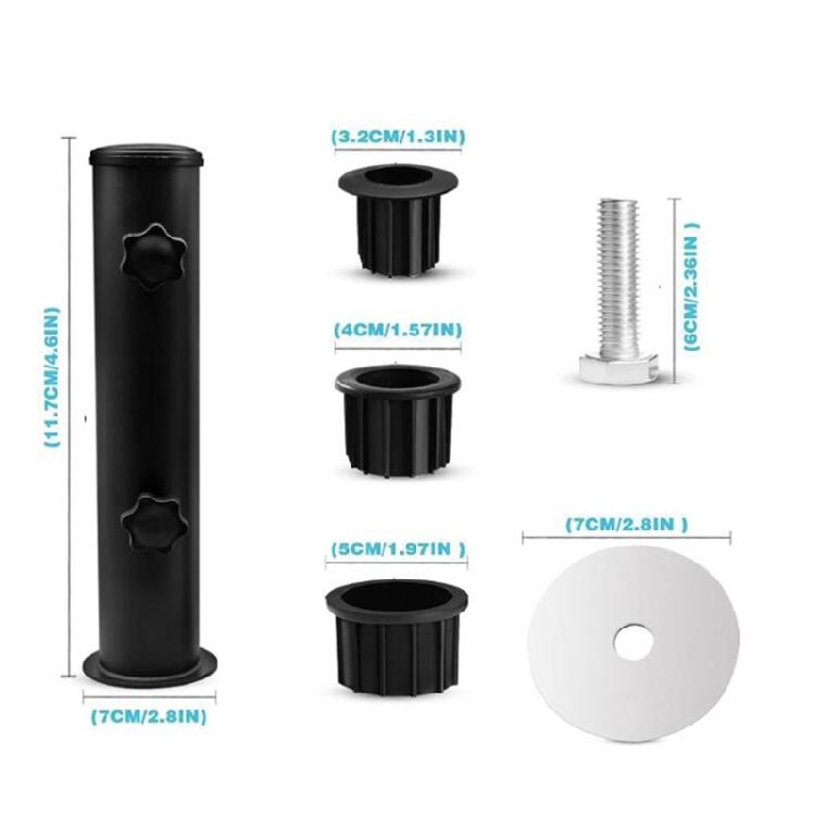Square Stand for Water Parks Restaurants Backyards Parasol Umbrella Mount Clamp