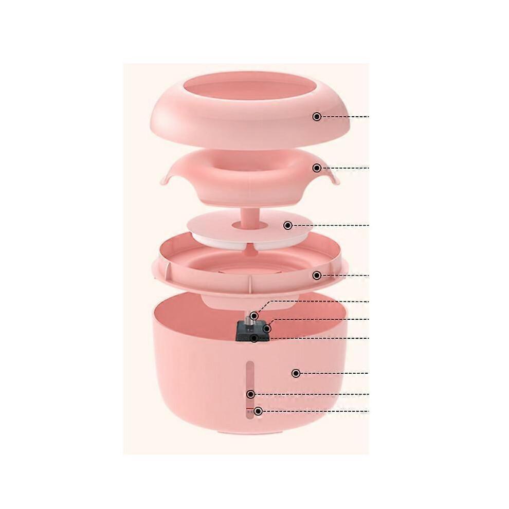 (Green)Electric Cat Dog Automatic Water Fountain Dispenser Pet Drinking Bowl Prevent dry up