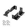Roof Rack Tie-Down Loop Mounting Kit with Bent Slotted Brackets for Vehicle Cargo Rack Installation Work Before Outdoor Trip
