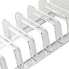 Eyeshadow Palette Organizer 7 Section Divided Clear Acrylic Makeup Palette Organizer for Bathroom