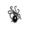 1Pc Colourful Diamonds Gemstones Octopus Brooches, Reiki Healing Crystal Amethyst Agate Opal Gemstone Brooch Pin, Energy Natural Stone Brooch Jewelry
