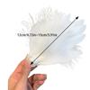 Sweet Hair Clip White Feather Shape Duckbill Hairpin Hair Clip for Ponytail Ballet Hairpins for Teenagers Children