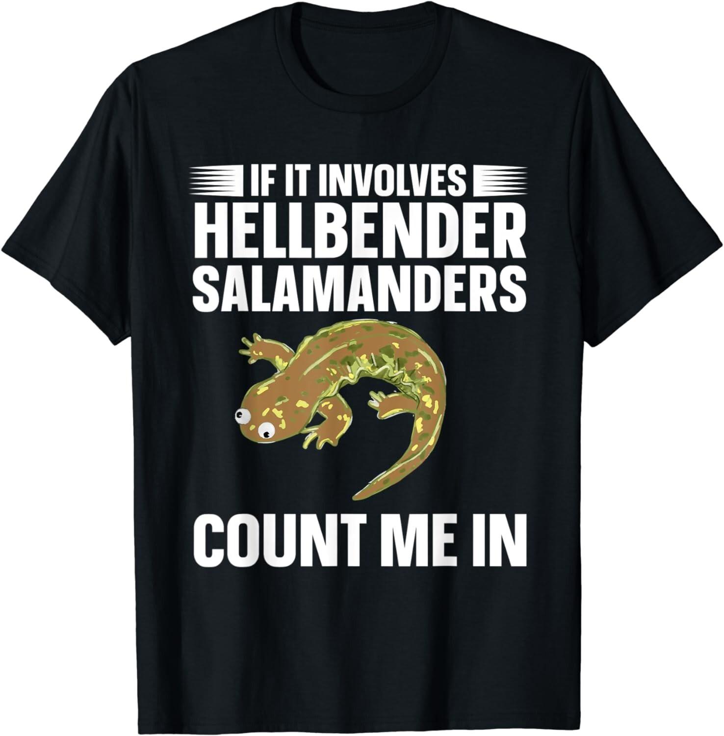 Salamander Hellbender Salamander Amphibian Gift Unisex T-Shirt S разноцветный