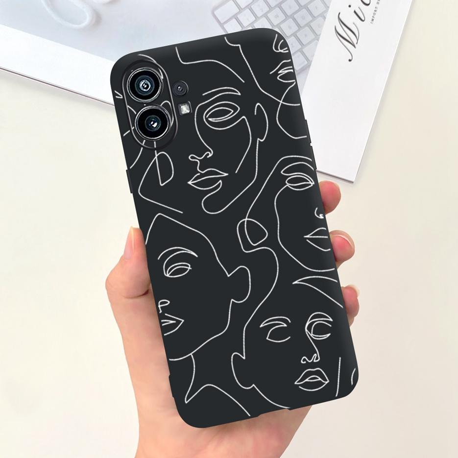 For Nothing Phone 1 Hülle Neue Buchstaben Stilvolle Kunst Bemalte Hülle Weiche Silikon Handyhülle For Nothing Phone One Phone1 Fundas Capa