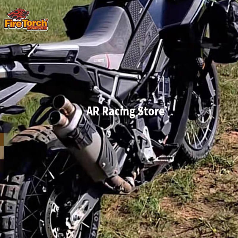 For CFMOTO 450MT 450 MT IBEX450 IBEX 450 2024 2025 Motorcycle Exhaust Escape Moto System Mid Link Pipe With Muffler DB Killer
