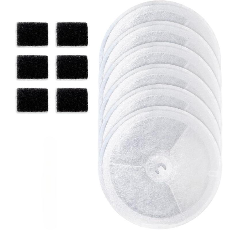 

6 pc Upgraded Filter Unit 3.0 Pet Cat Water Fountain Filters Fit For Eversweet Solo 2/Solo SE,3 Pro/2S/3 with 6 pump foams