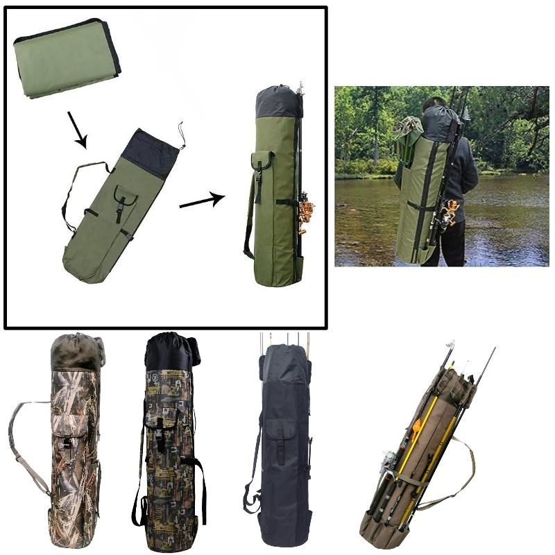Outdoor Capacity Large Oxford Cloth Fishing Rod Gear Storage Bag Accessory Gift