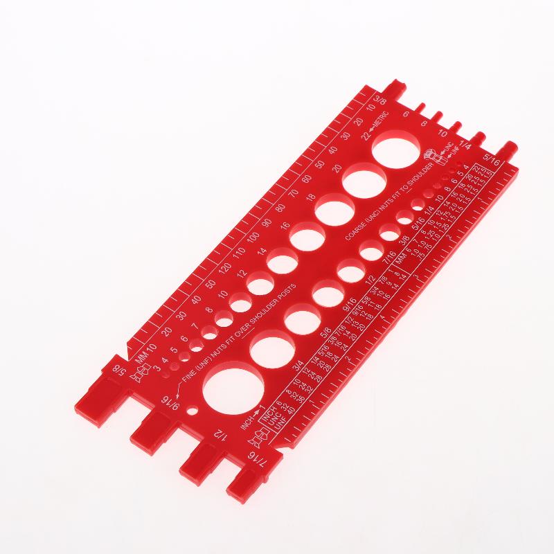 Multi Functional Inch Metric Quick Identification Nut Bolt Thread Check Gauge Protable Thread Measuring Tool