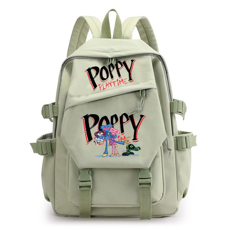 Poppy Waterproof Women's Backpack Girl Schoolbag Large Capacity Travel Leisure Shoulder Bag