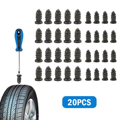 20Pcs Vacuum Tyre Repair Nail Car Scooter Bike Universal Tubeless Rubber Nails