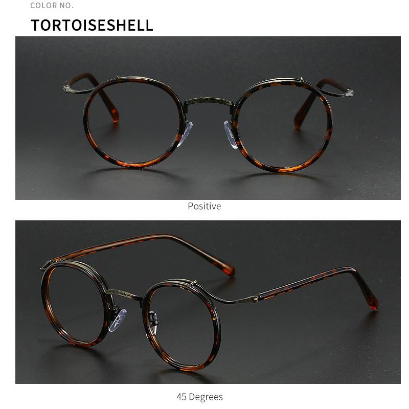 

Новий Модний Дизайн Розкішного Бренду Кругла Оправа зі Сплаву Окуляри для Міопії За Рецептом Близькозорість Антисиній Світ Чоловічі Окуляри для Близькозорості 0