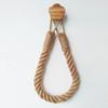 Tissue Roll Holder Rustic Design No Drilling Required Simple Installation Jute Rope Roll Holder Paper Organizer