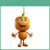 Halloween Themed Acrylic Pumpkin Car Interior Hanging Decoration Vintage Style