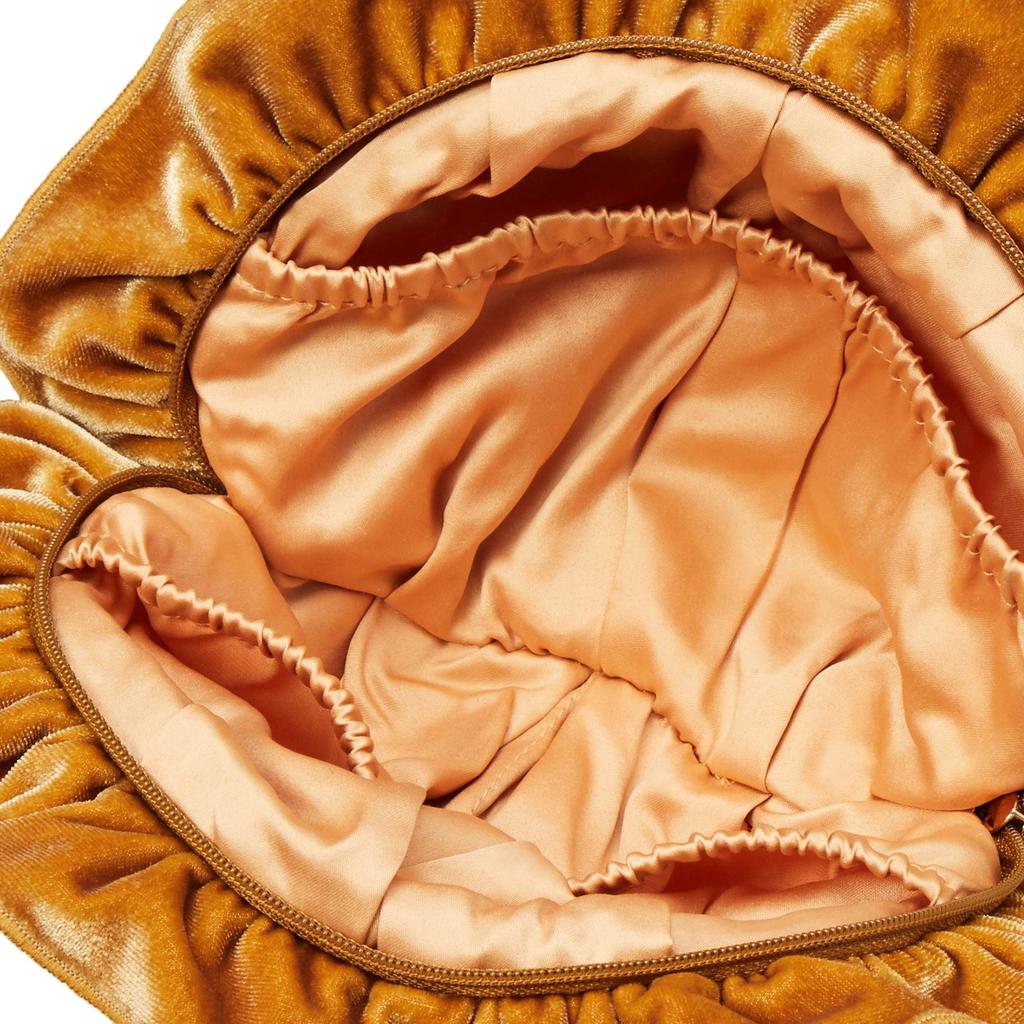 Gelato Pique Velvet Embroidered Pouch PWGB194595 YEL