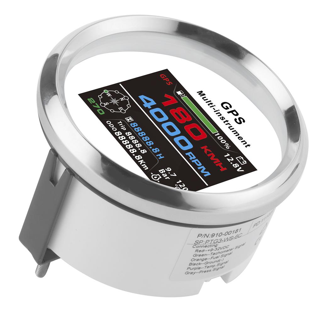 Multifunctional Meter 85mm GPS TFT Color Display Digital Gauge Voltmeter Odometer Speedometer for