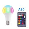 Nový! Ac85-265v Led Rgb žárovka 4 režimy Změna barvy Dálkové ovládání Žárovka bodového světla s pamětí pro