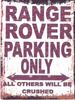RANGE ROVER PARKING SIGN RETRO VINTAGE STYLE 8x10in 20x25cm Garage Workshop artAluminum