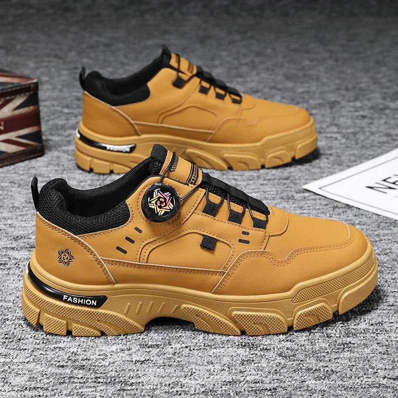 

Martin boots men s winter new men s shoes trendy versatile tooling shoes men s non-slip and wear-resistant construction site work shoes 44 [Default shoebox]