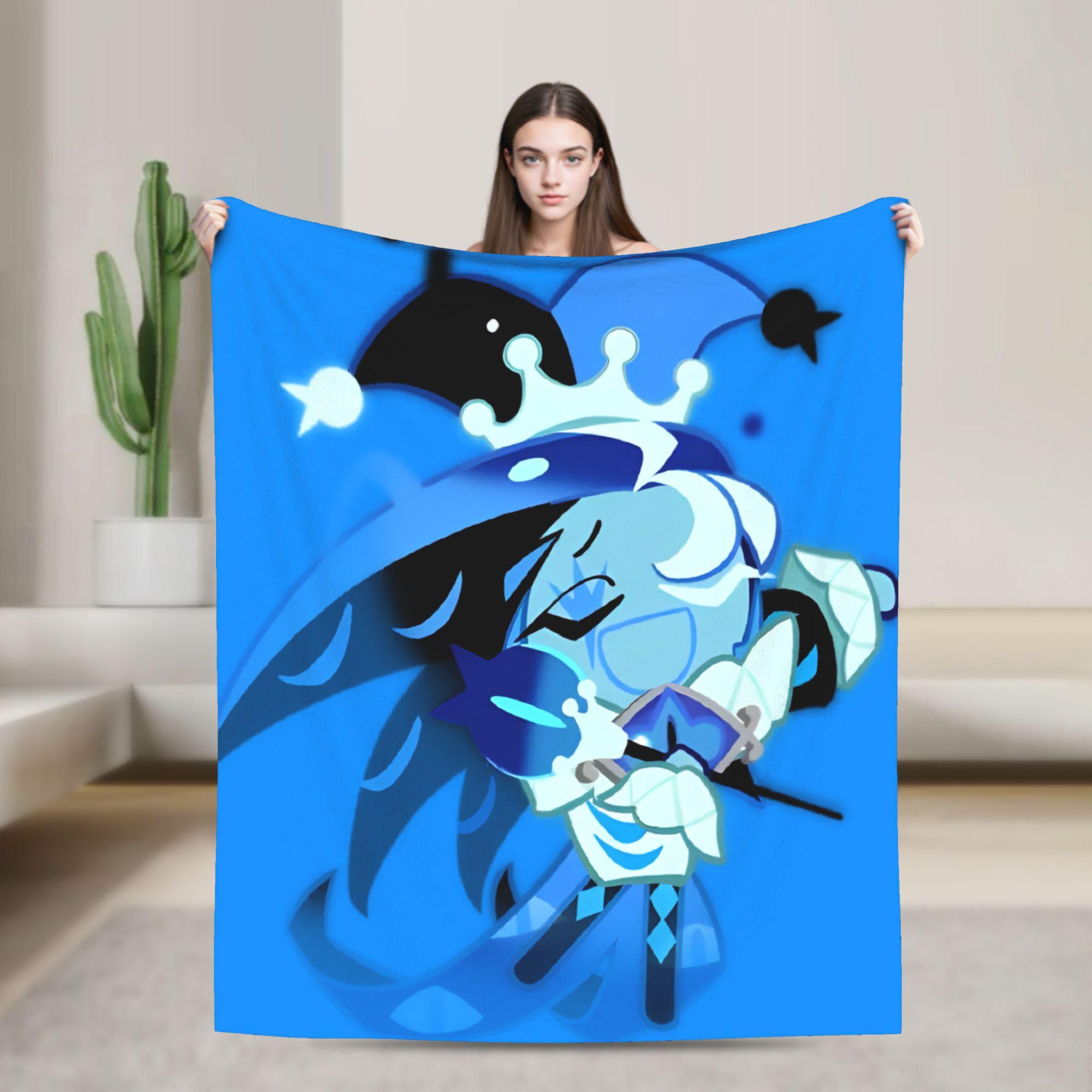 

Shadow Milk Cookie Run Kingdom Blankets Cute Cartoon Anime Plush Vintage Breathable Throw Blankets for Coverlet Autumn/Winter 75x90cm