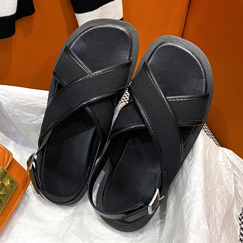 

Сандалии женские летние новинки 2022 года модные разноцветные туфли на плоской подошве пляжная обувь женские повседневные сандалии 40