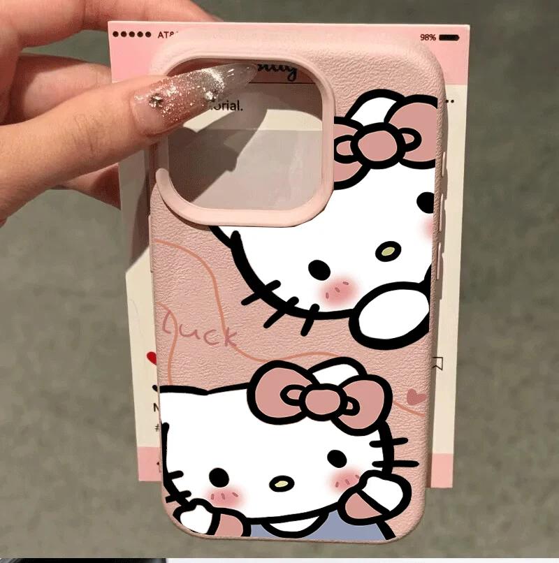 Kawaii Hello Kitty Phone Case For Samsung Galaxy A57 5G A55 A54 A07 A06 A15 A54 A53 A37 A32 A23 A34 A35 A36 A05 A73 5G Casing