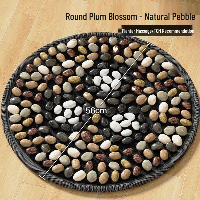 Acupressure Pebble Foot Pad: Traditional Chinese Meridian Massage for Slow Jogging & Indoor Use
