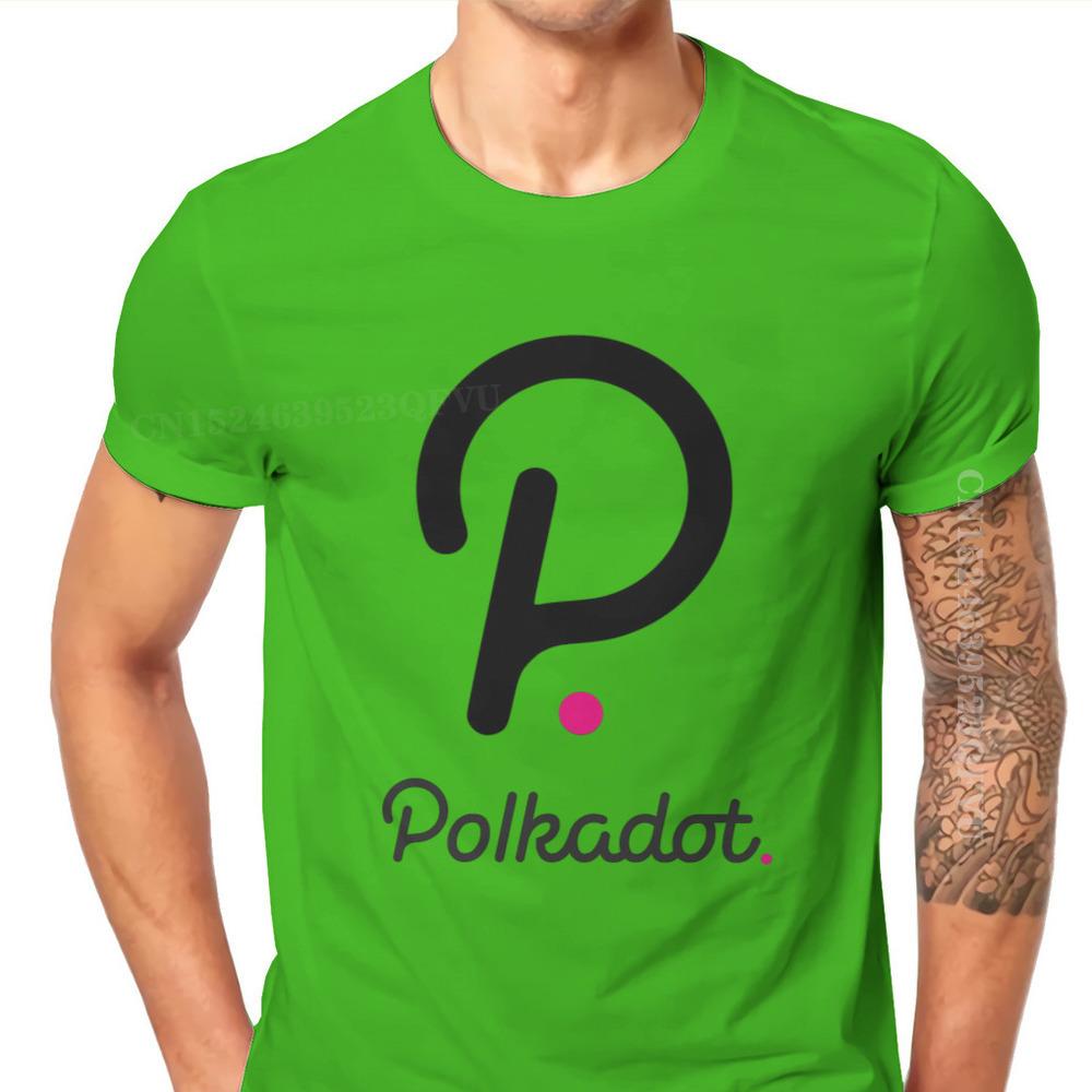 Polkadot Cryptocurrency Crypto Miner Men T Shirts Classic Graphic Big Size Vintage Tshirts Top Sell Harajuku Men Tshirt Clothing