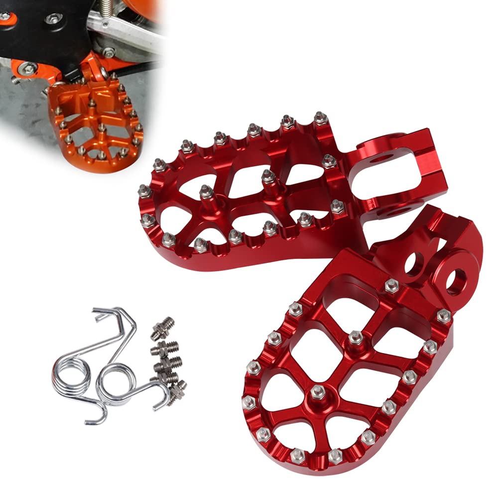 

Motorcycle Pedals For KTM SX SXF EXC EXCF XC XCF XCW XCFW SMC 65 85 125 150 200 250 350 450 530 For Husqvarna (red)