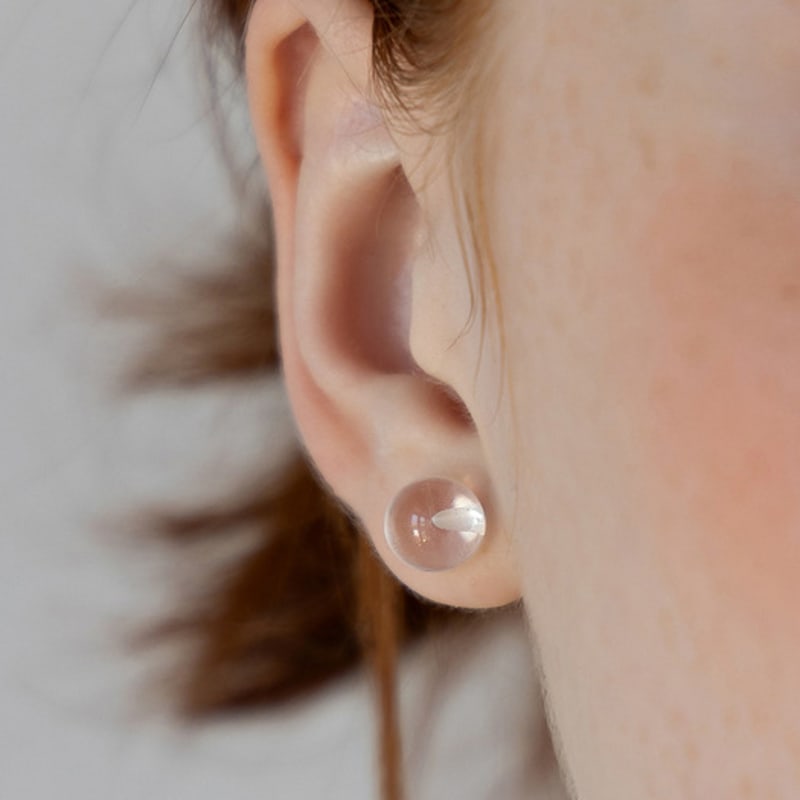 Tatiana (925 Silver) Basic Clear Stud Earrings EC3231