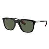 Scuderia Ferrari Dunkelgrüne Quadratische Unisex-Sonnenbrille Rb4433m F60171 54