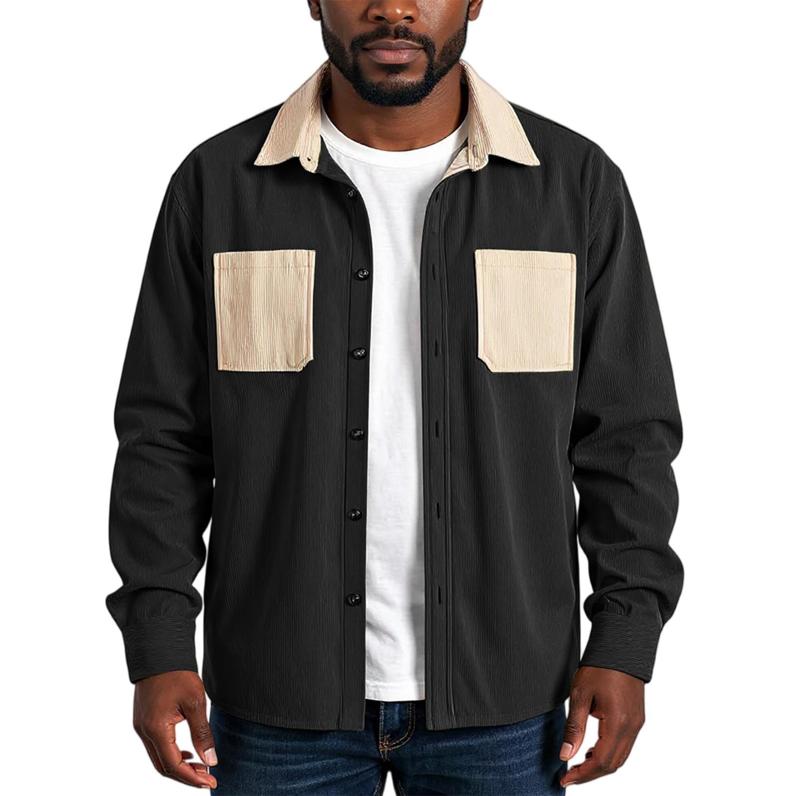 

Мужская спортивная и повседневная куртка свободного кроя S чёрный