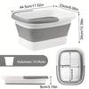 Foot Bath Bucket Portable Folding Household Massage Deep Bucket Over The Knee Foot Bath Tub Over The Calf To Increase The Plastic Foot Bath Bucket.