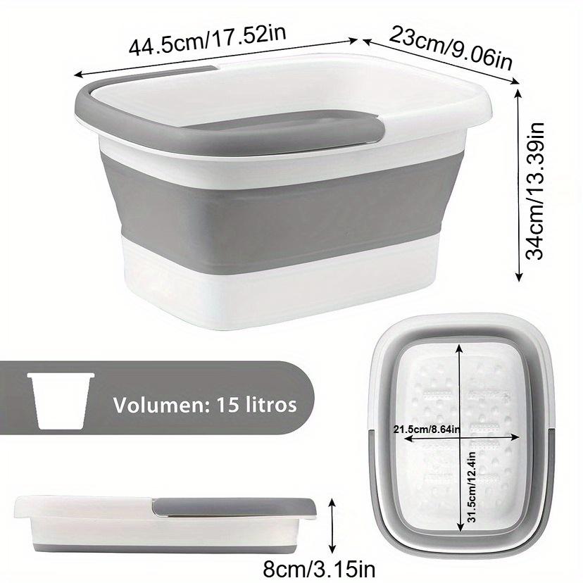 Foot Bath Bucket Portable Folding Household Massage Deep Bucket Over The Knee Foot Bath Tub Over The Calf To Increase The Plastic Foot Bath Bucket.