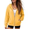 Women's Oversized Zip-Up Sweatshirt Jacket with for Fall Casual Wear