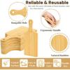 12 Pack Bamboo Cutting Board with Handle, 11" X 5" Individual Charcuterie Boards, Blank Laser Engraving Board, Bulk Food Platter, Mini Board