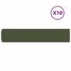 VidaXL Lawn Edging 10pcs Olive Green 20x103cm Cold-rolled Steel, Garden Edging, Garden Bed Edging, Border 860157