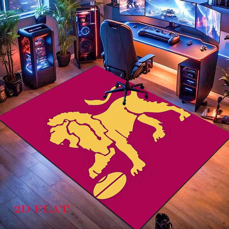 Brisbane Lions Carpet Rug for Living Room Bedroom Home Sofa Decoration,Kids Play Nonslip Floor Mat