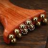 Natural Material Brass Meridian Brush Reduce Puffiness Guasha Face Massager Tool  Skin Caring