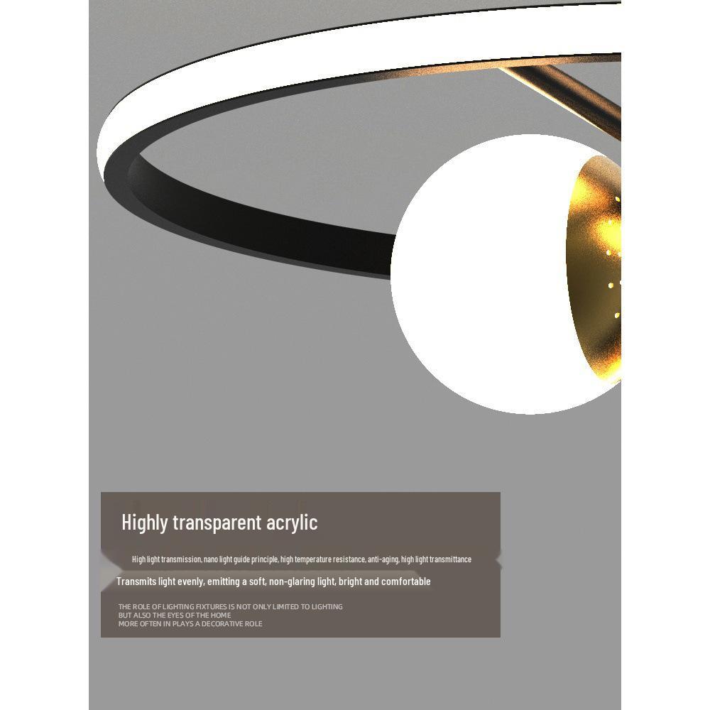 Nordic Style LED Chandelier: Modern Magic Bean Design for Bedroom, Living Room, and Study.