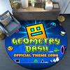 Geometry Dash: Dance To The Beat Round Rug for Livingroom,Bedroom, Palyroom, Chair Rug, Area rug, Circle Carpet, Fan Christmas gift
