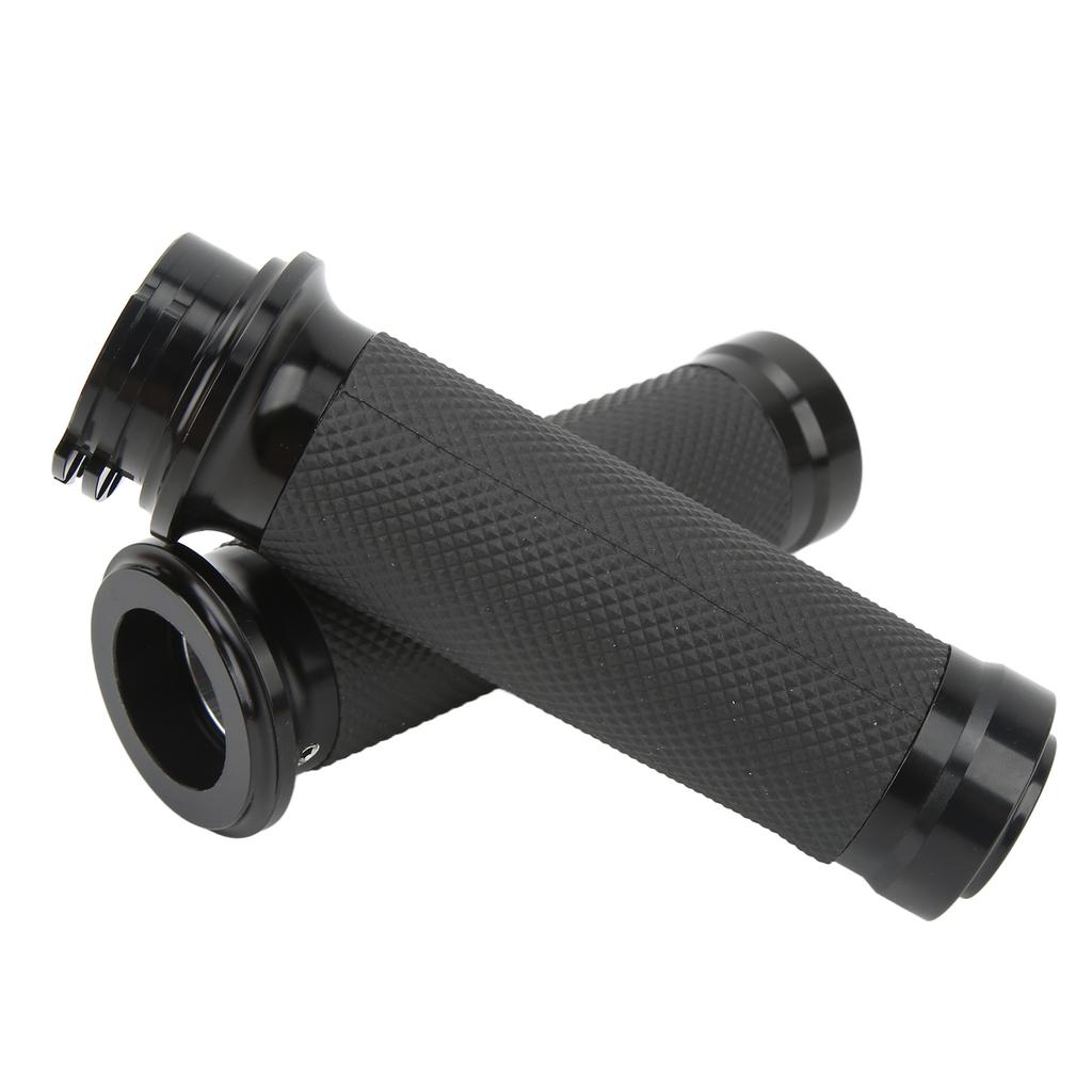 1 Pair 25mm Motocycle Handlebar Grips Black Comfortable Grasp Anodized Universal Rust Proof for Motorbike Bicycles