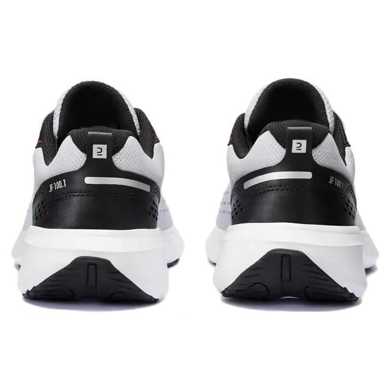 Decathlon JF100.1 Cushioned Wear Resistant Breathable Low Top Running Shoes Men's White Black