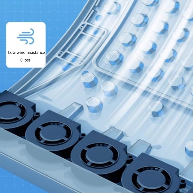 Ventilated Auto Cushions with 8 High Speed Fans & Breathable 3D Mesh Multiple Surfaces Cooling Pad for Summer Driving Comfort